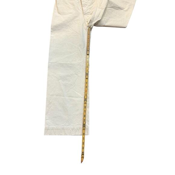 Jesse Kamm Women's Salt White High Rise Sailor Pants Size XXS - Picture 5 of 9